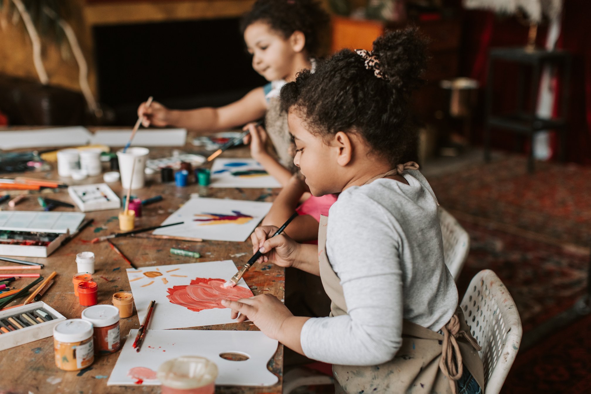 Kids Sitting at the Table